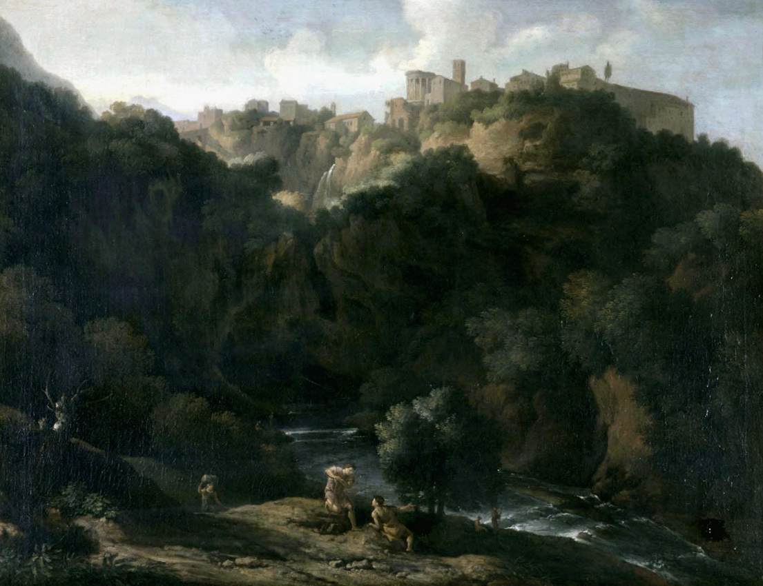 A View of Tivoli, with The Teveroone Flowing Below