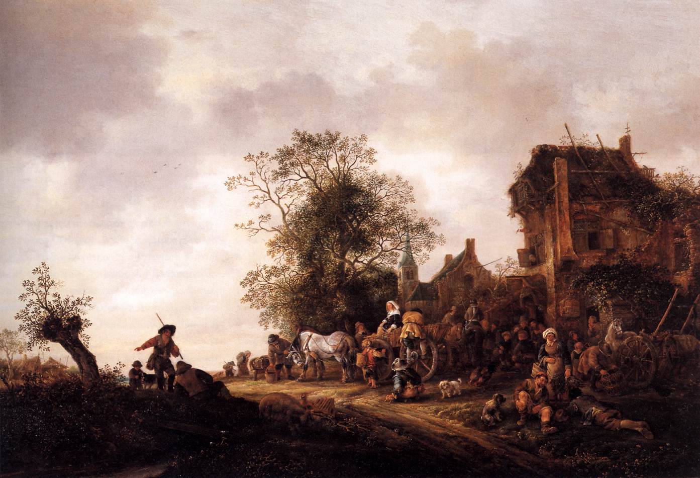 Travelers at a Country Inn