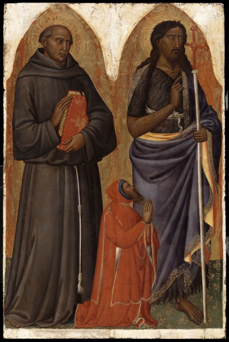 San Juan Bautista og San Antonio de Padua med donor Bonifazio Lupi