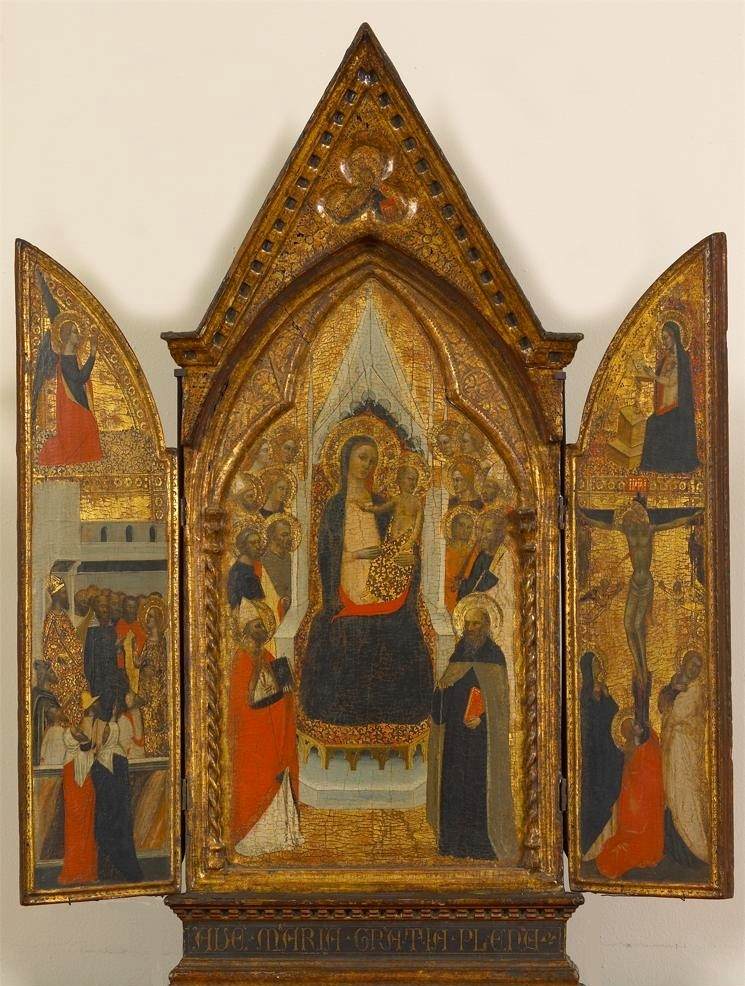 La vierge et l'enfant avec les saints