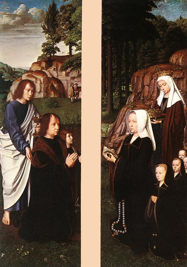 Triptych by Jean Des Trompones (Side Panels)