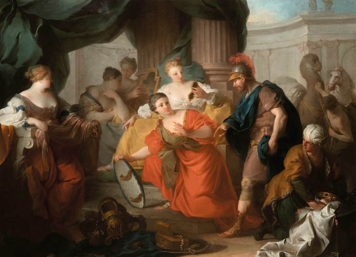 Ulises entdecken Achilles unter den Töchtern von Licomedes