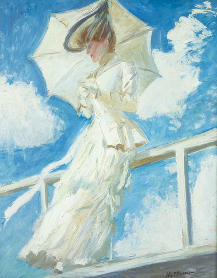 Portrait de Mme Helleu avec un parapluie