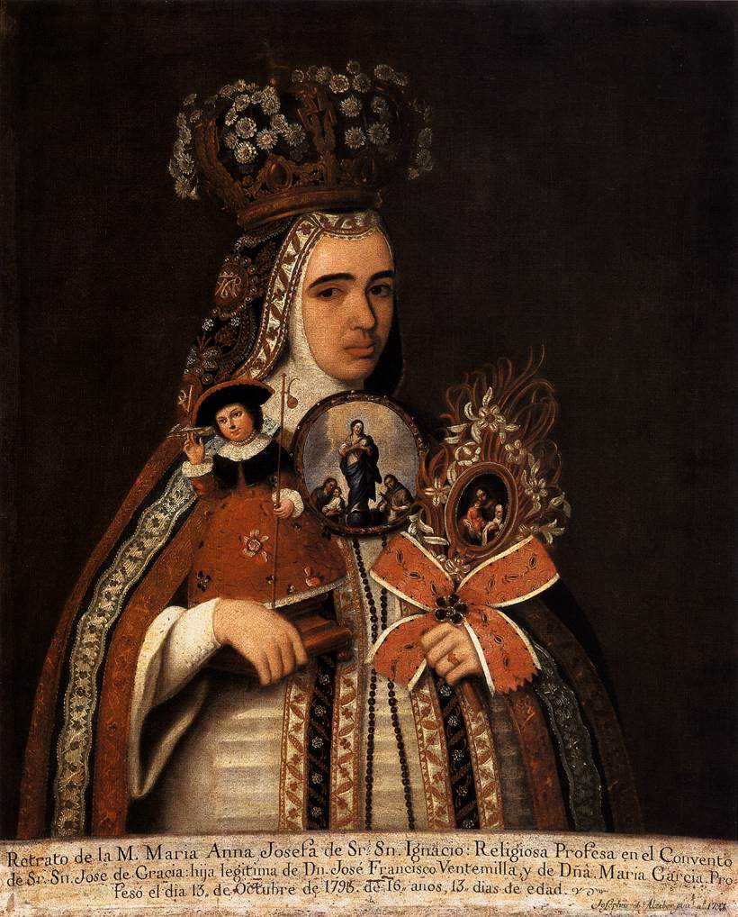 Portrait of María Ana Josefa Vowing