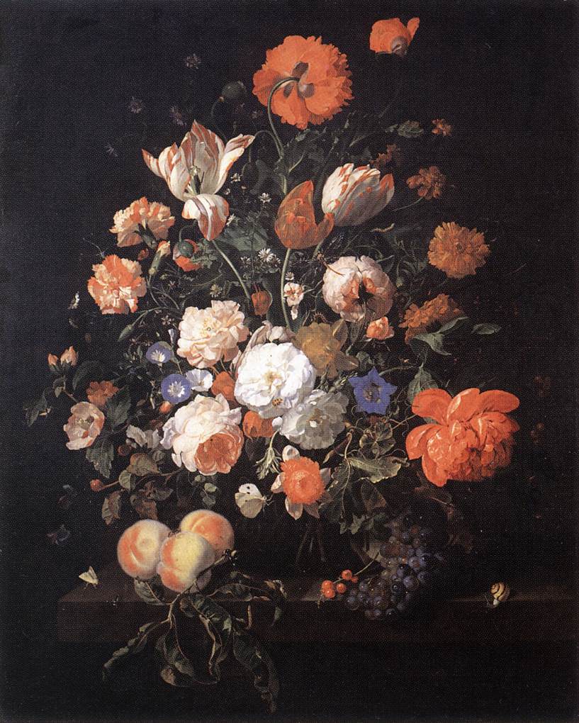 Un vase de fleurs