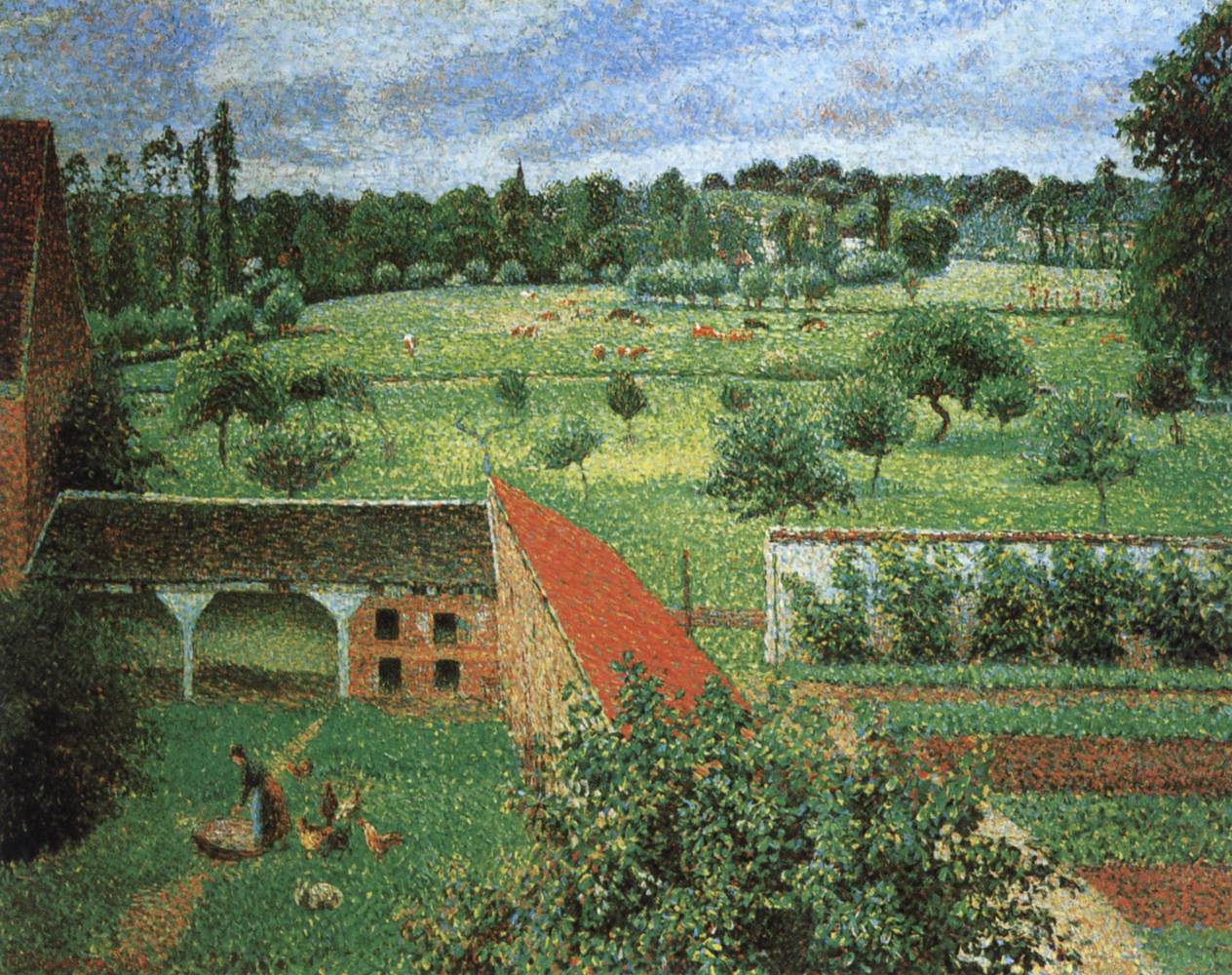 View from the Artist's Window in Eragny
