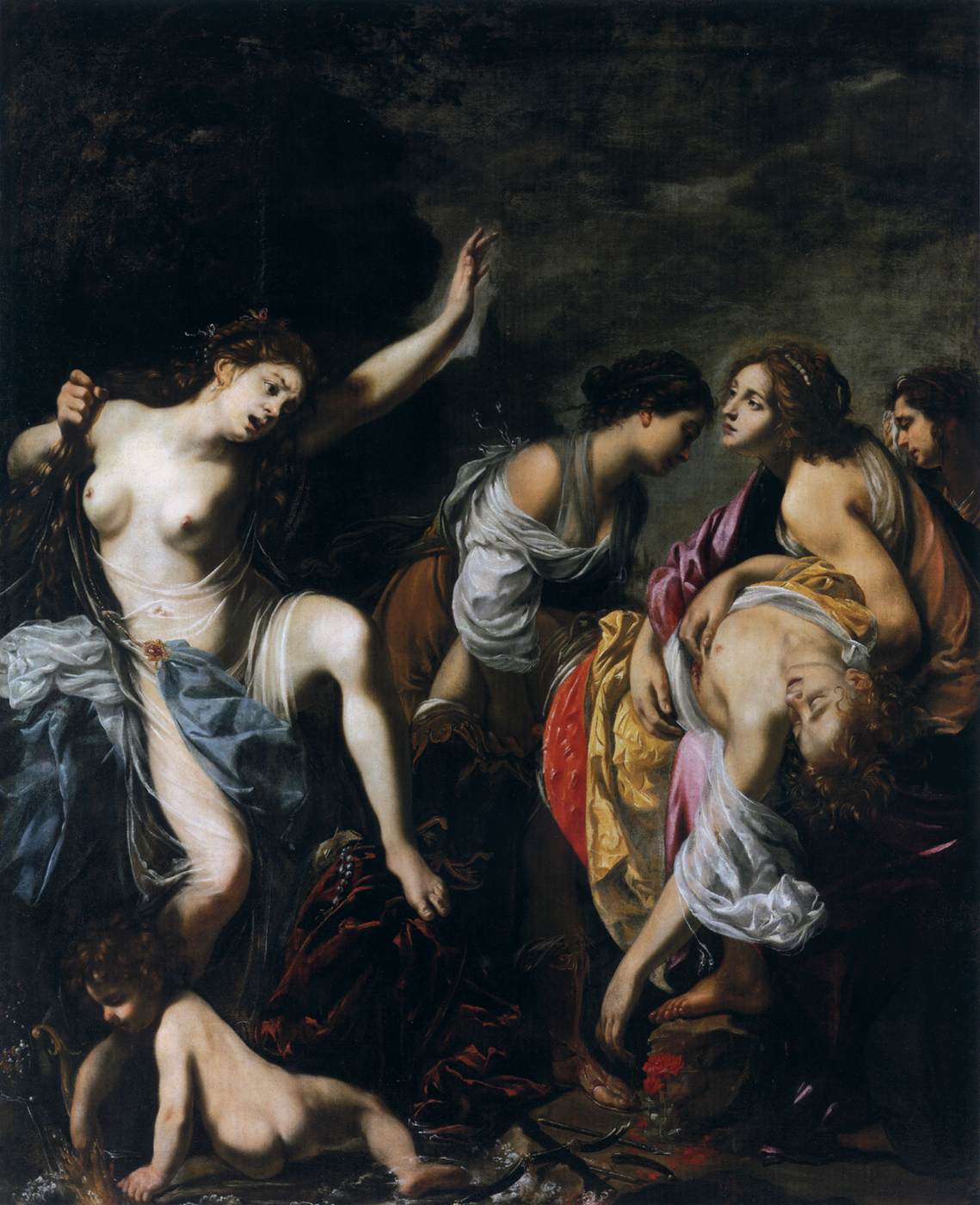 Vênus lamentando a morte de Adônis