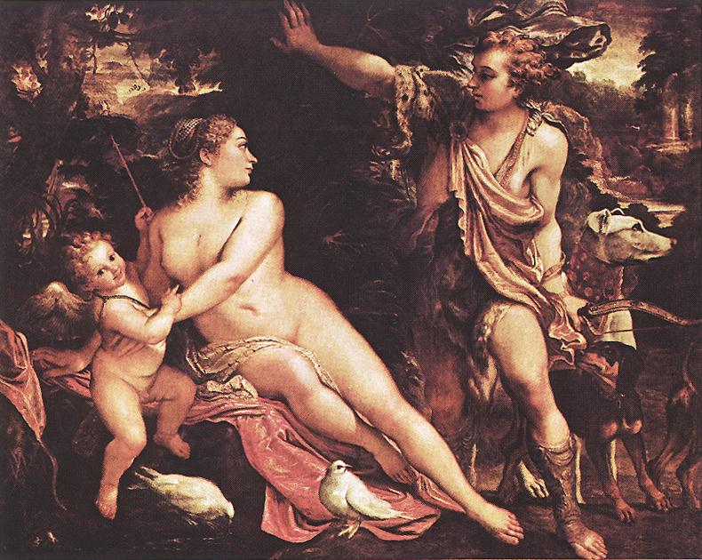 Venus, Adonis y Cupido