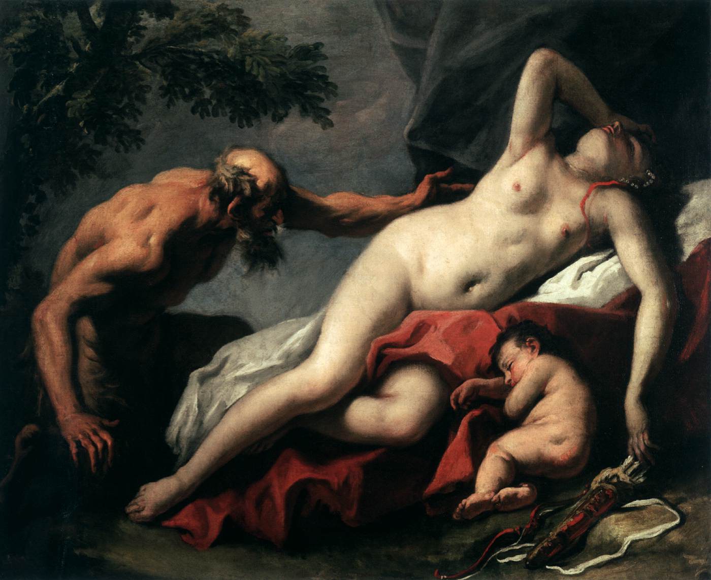 Venus y Sátiro