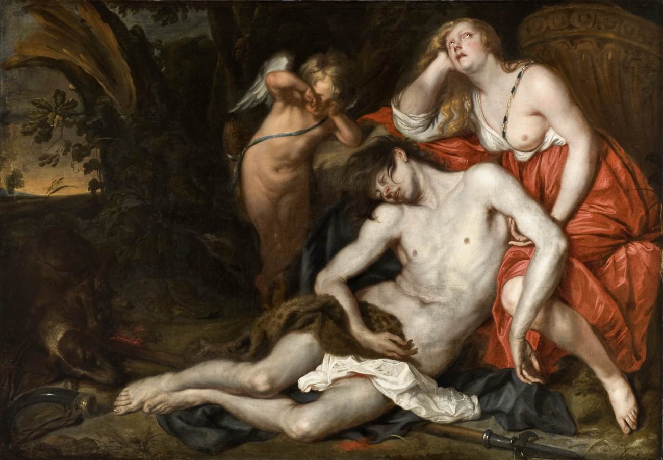 Venus mourning the death of Adonis