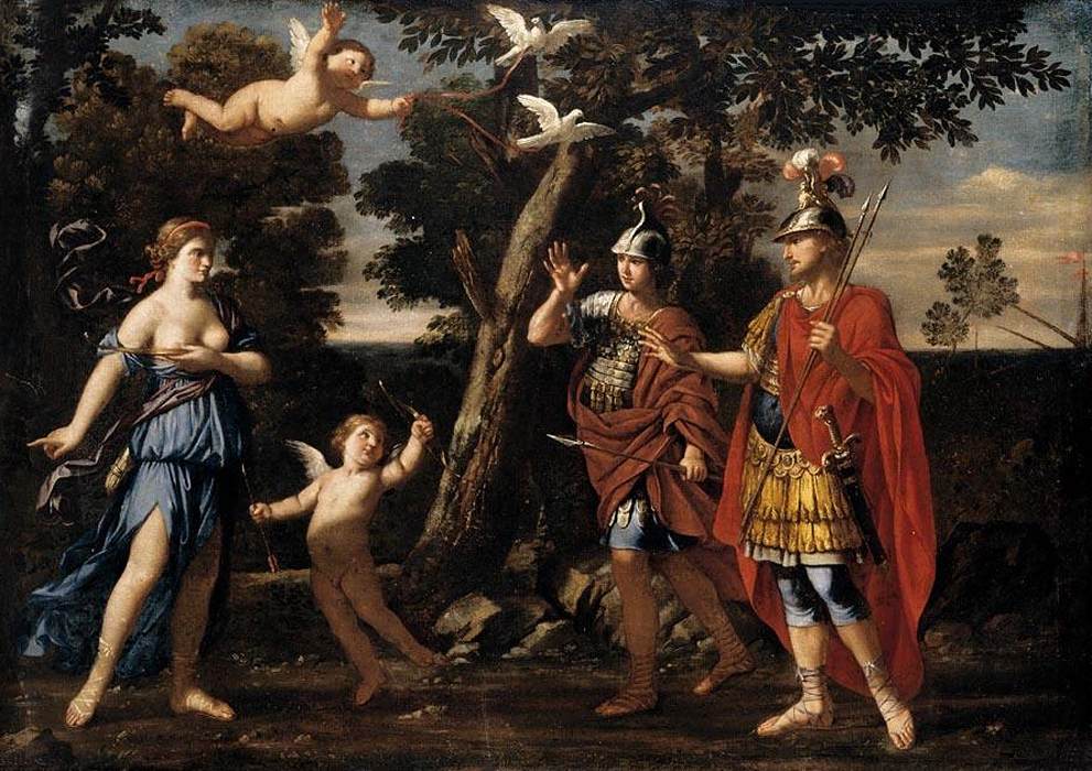 Vénus apparaissant aux Aeneas y Achrates