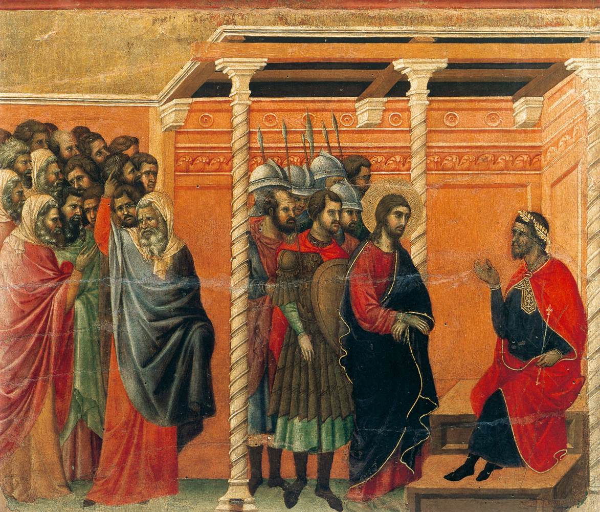 La première interrogation du Christ de Pilate (scène 13)