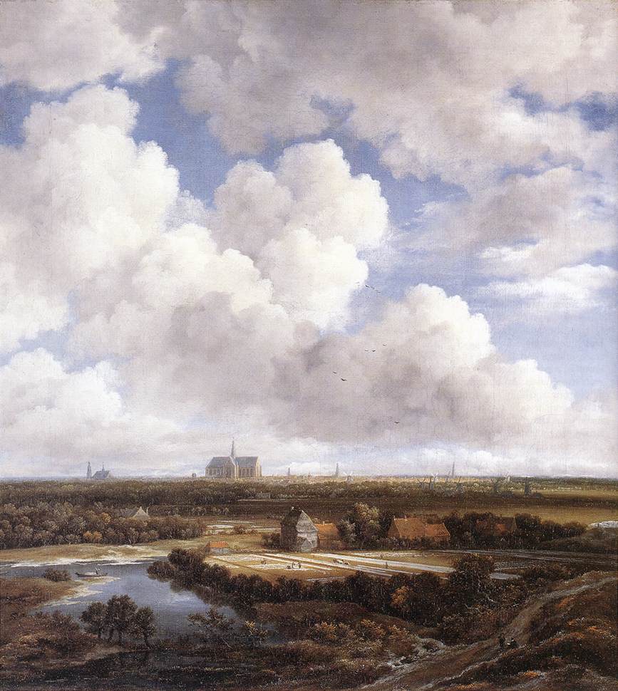 Haarlem -udsigt med hvidvaskning af land