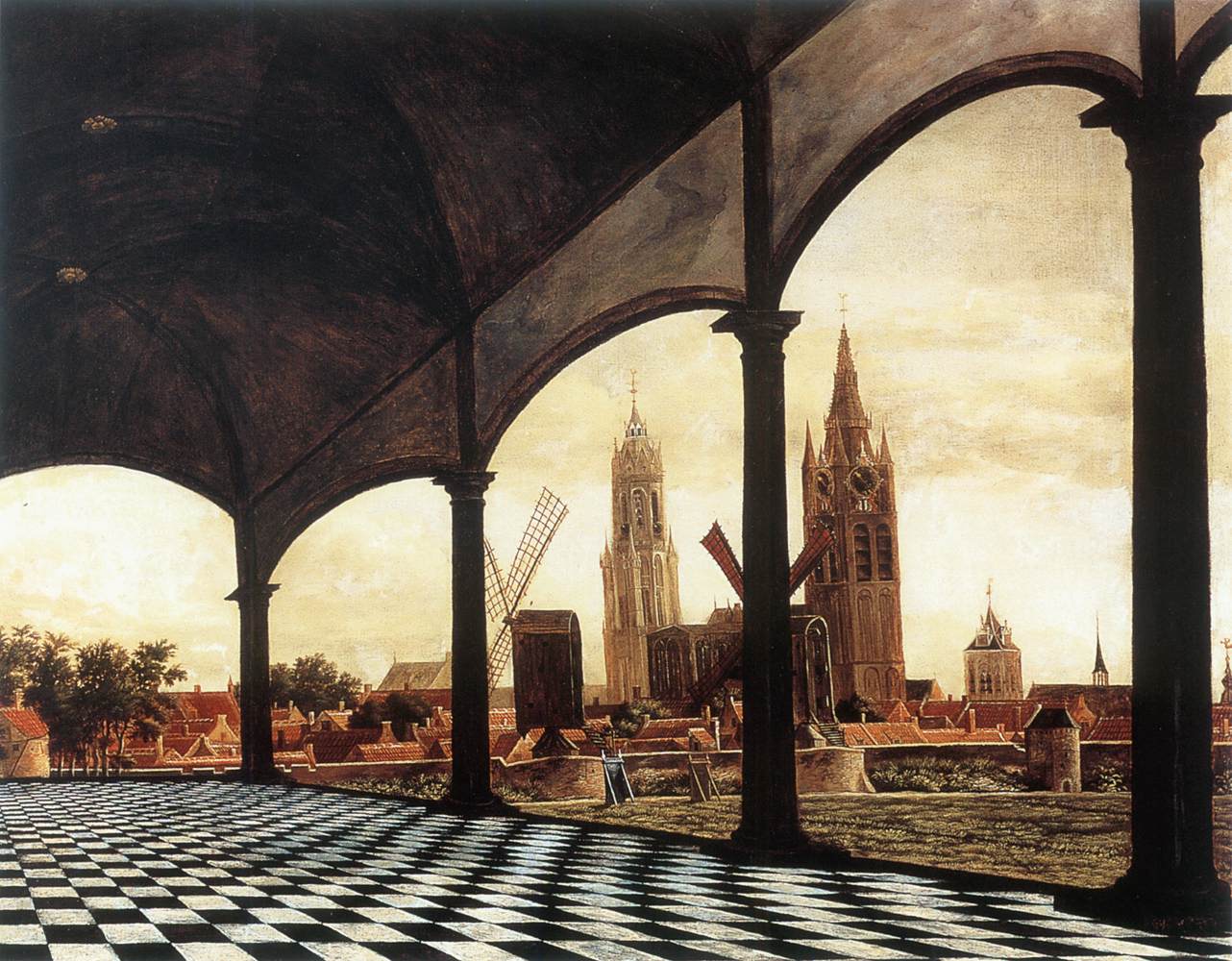 Una Vista de Delft a Través de una Logia Imaginaria