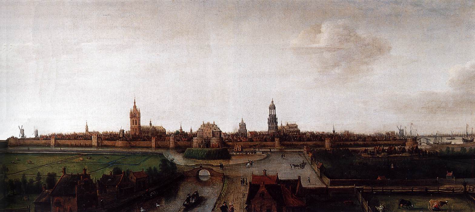 Delft -uitzicht vanuit het zuidwesten