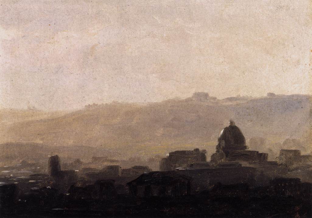 Vista di Roma al mattino