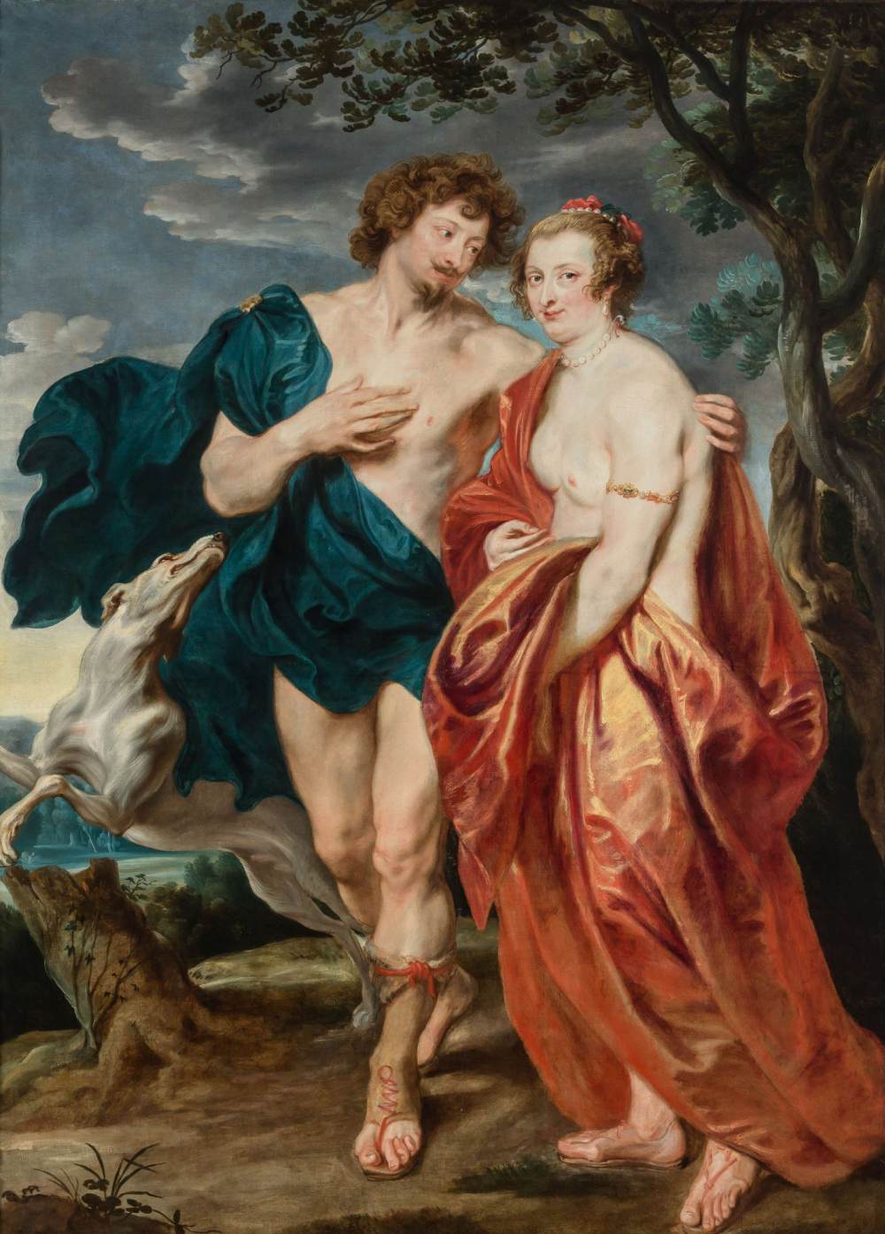 Sir Jorge Villiers e Lady Katherine Manners come Adonis e Venus