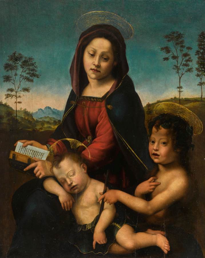 La Virgen y el Niño con San Juan Bautista