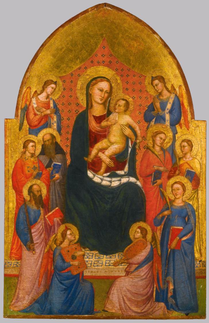 La vierge et l'enfant avec les saints