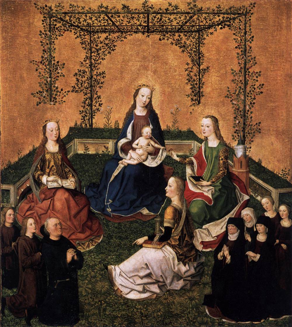 La vierge et l'enfant avec Tres Santos