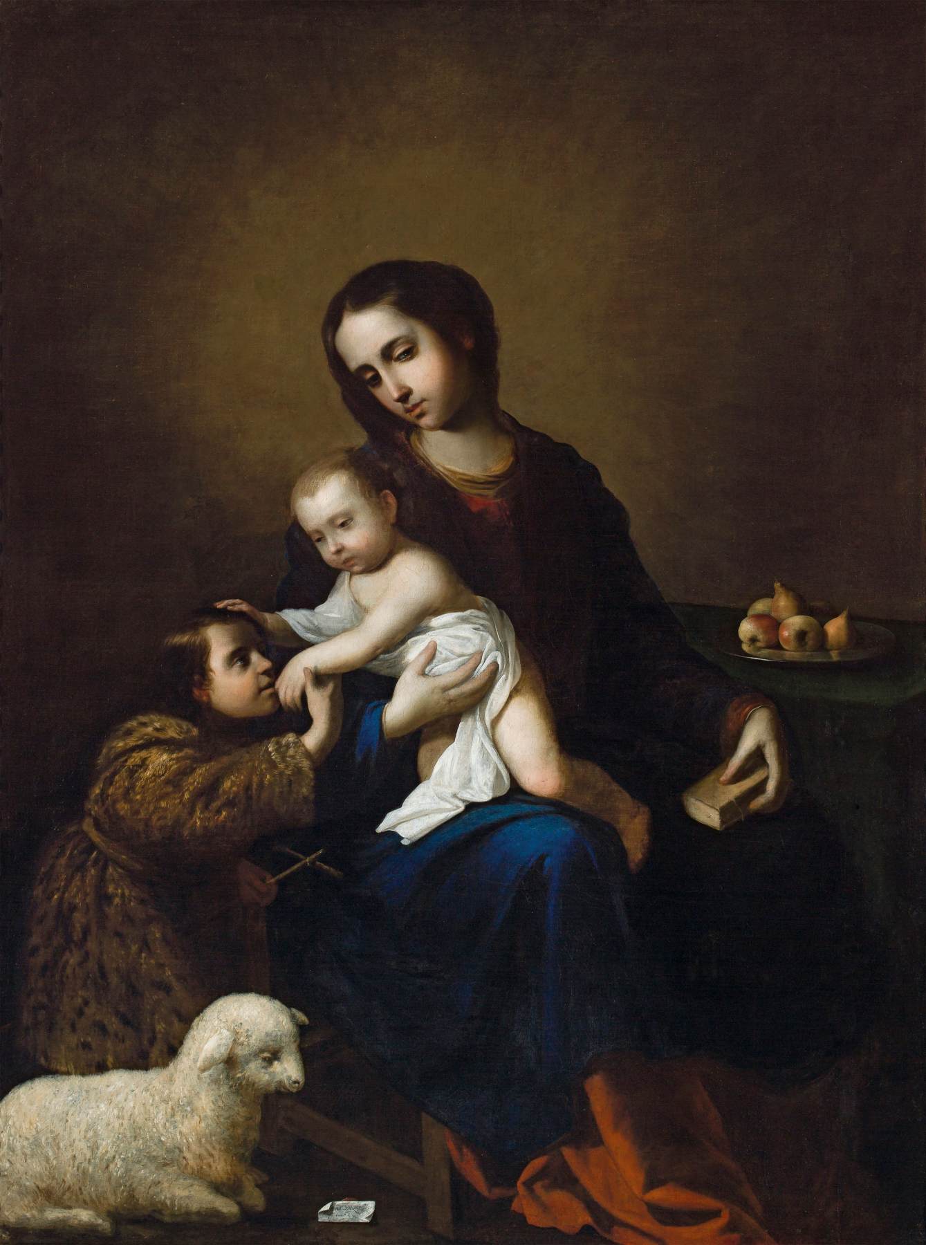 Bakire ve Bebek San Juan Bautista ile çocuk