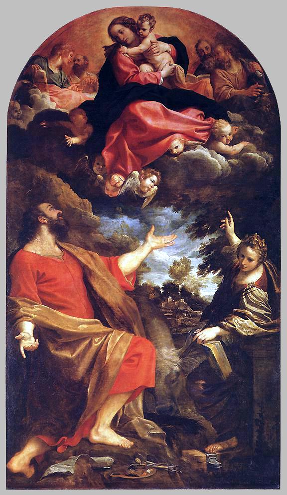 The Virgin Appears to Saint Luke and Catherine