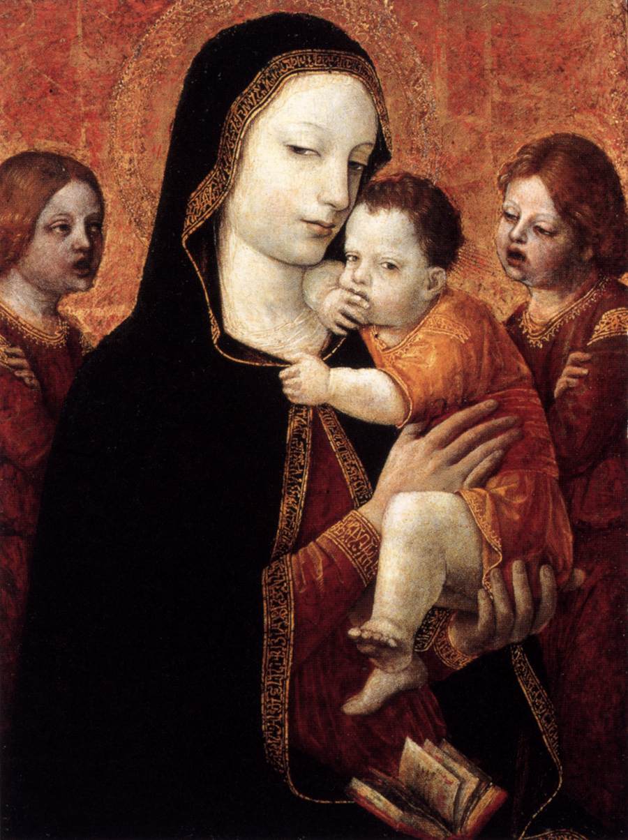 Madonna and Child with Two Angels