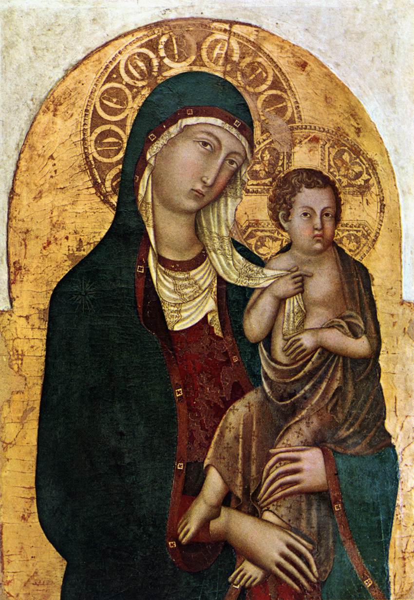 La vierge avec un enfant