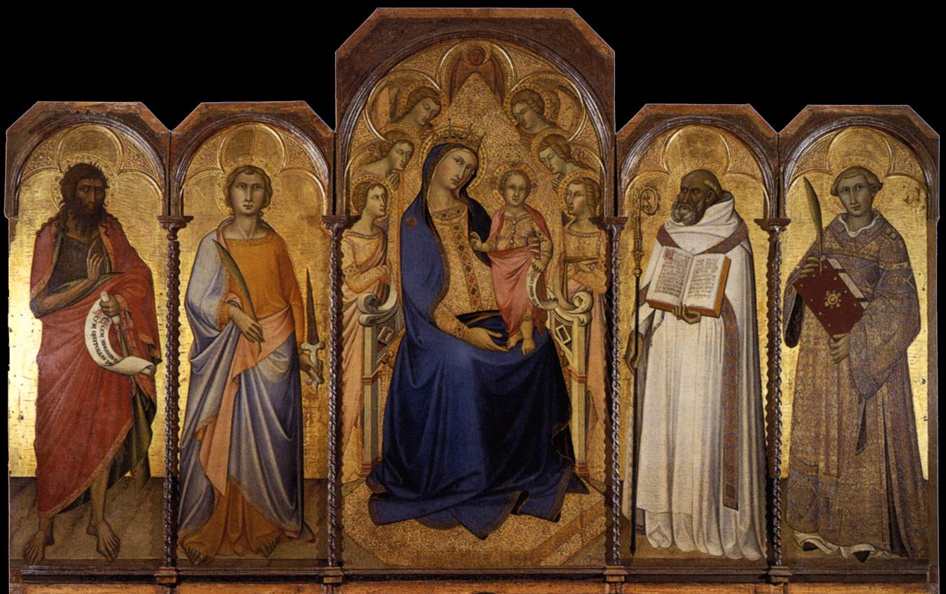 La vierge et l'enfant avec les saints