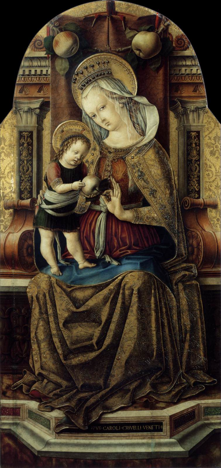 La Virgen y el Niño Entronizado