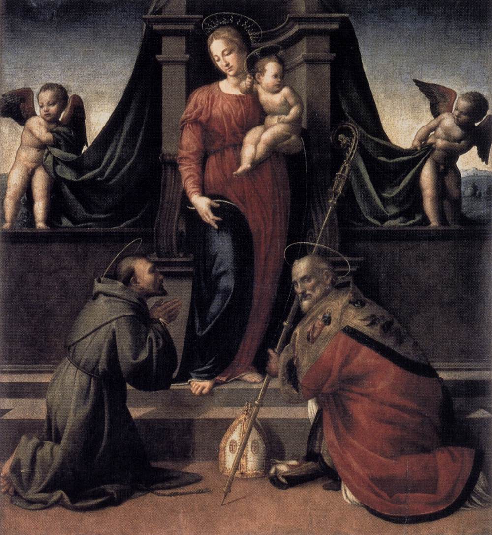 Madonna and Child with Saint Francis and Zenobius