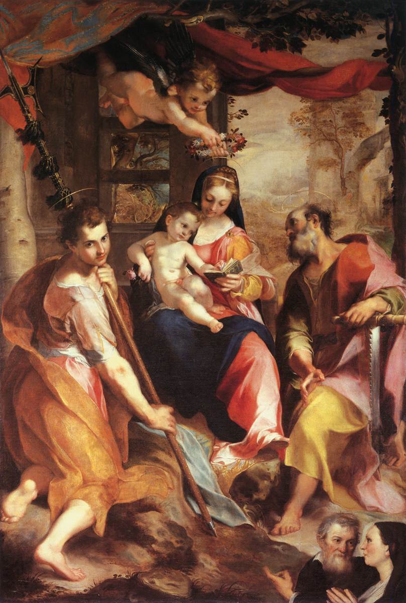 De maagd en het kind met San Simón en Judas (de maagd van San Simóne)