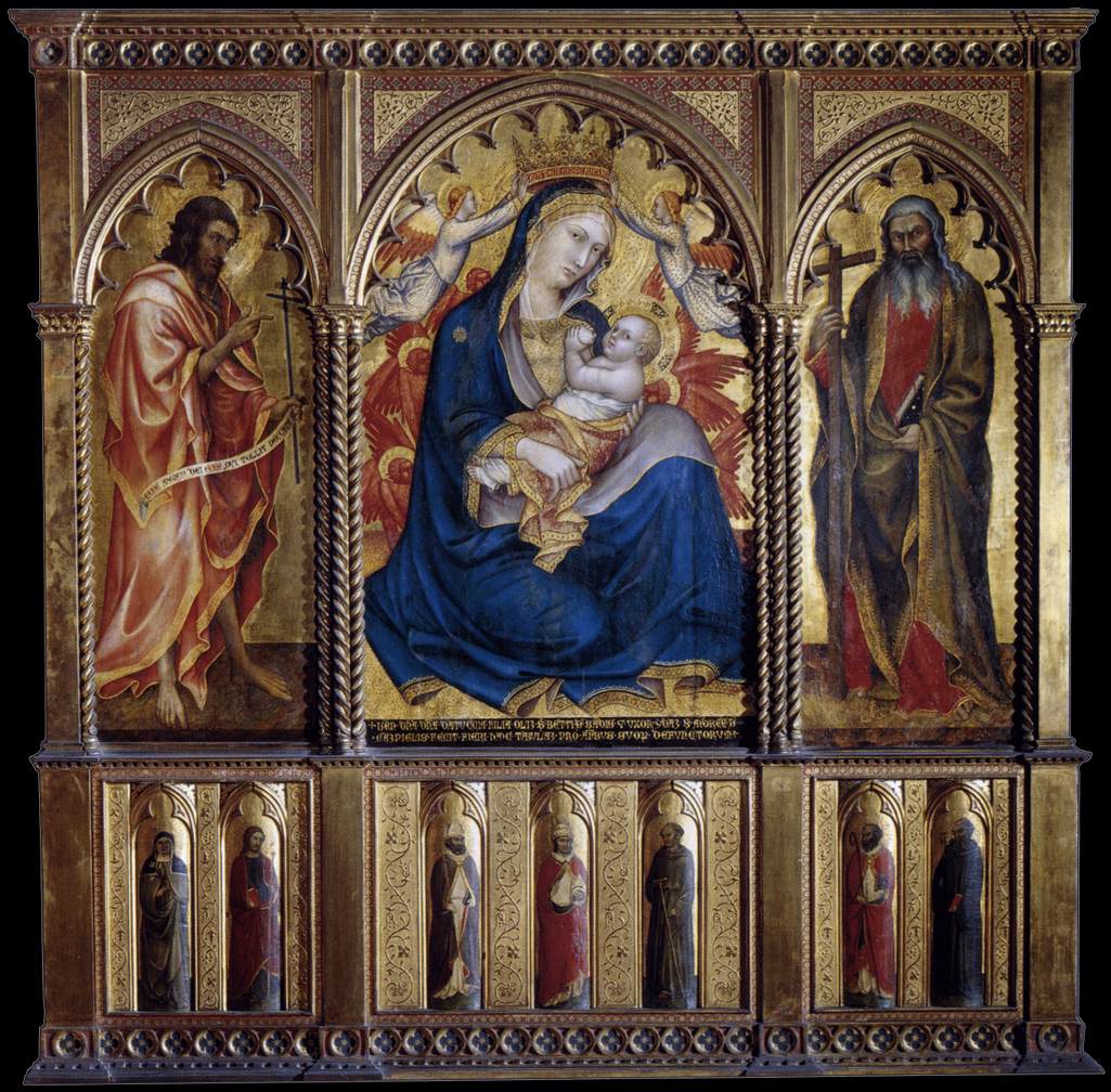 הבתולה והילד עם סן חואן באוטיסטה וסן אנדרס