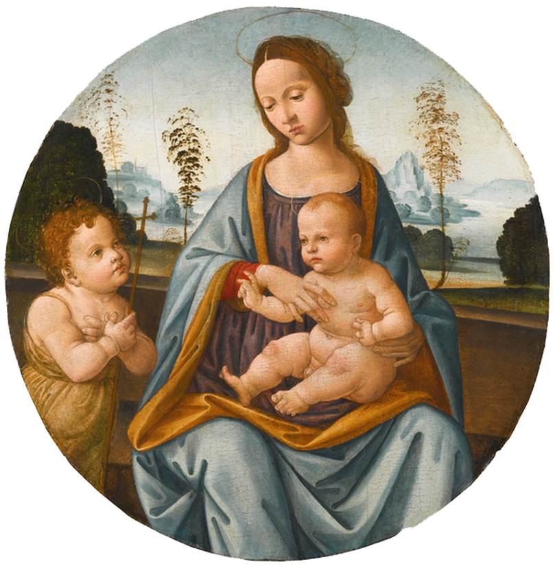 הבתולה והילד עם התינוק סן חואן באוטיסטה