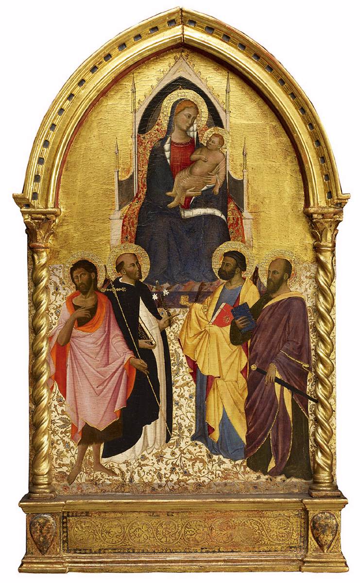 La Virgen y el Niño con San Juan Bautista, Domingo, Pedro y San Pablo
