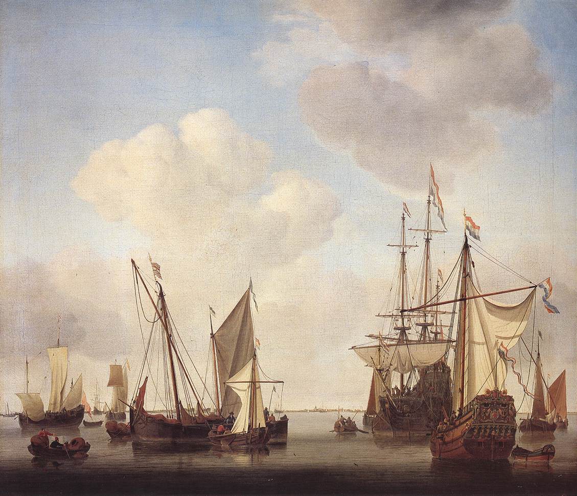 Navios de guerra em Amsterdã