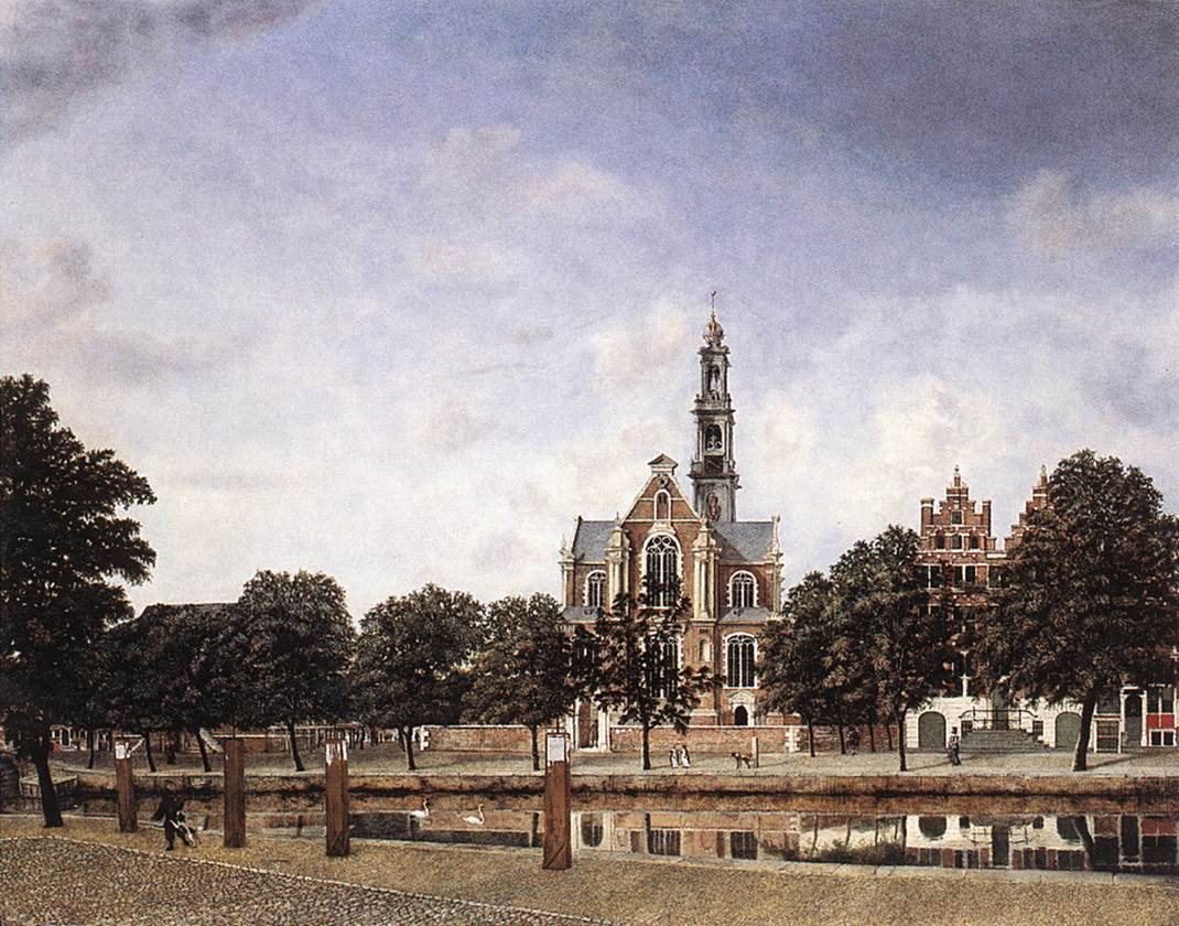 Vista de Westerkerk, Amsterdã