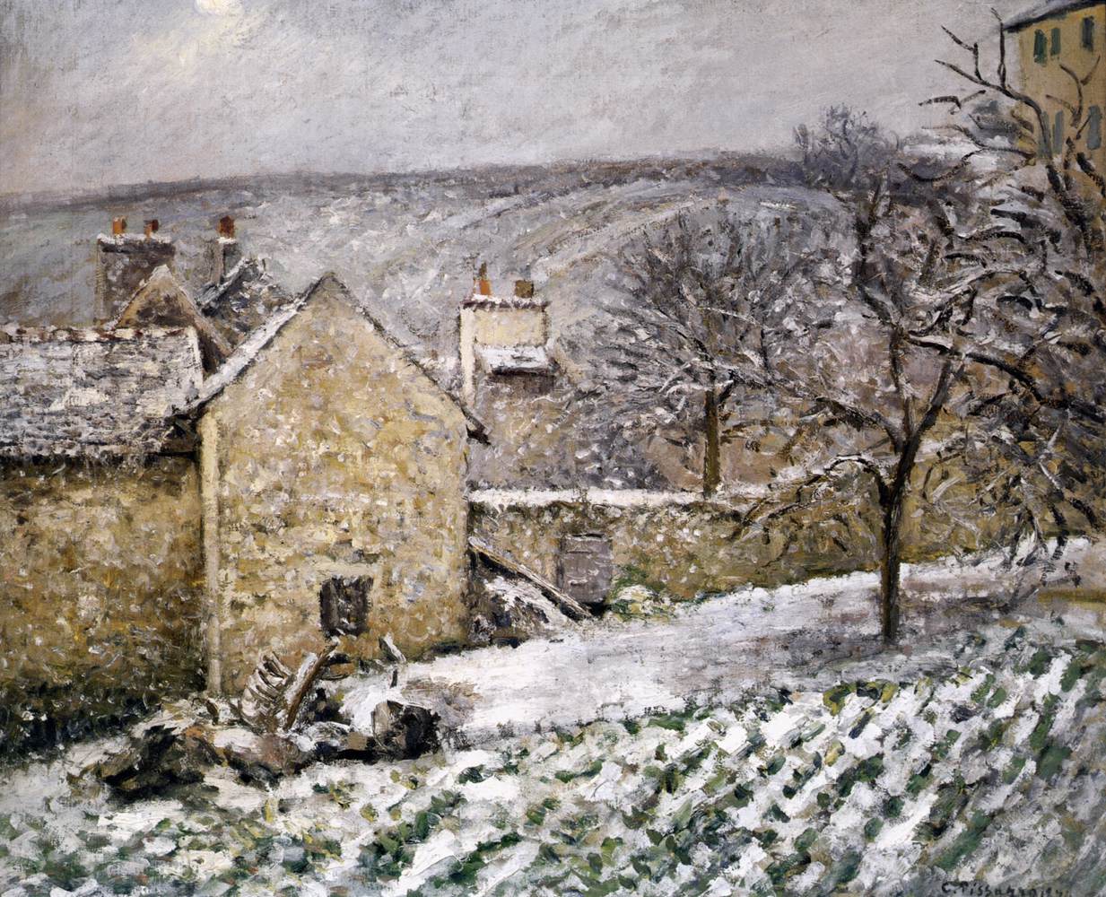 Neige dans l'ermitage, pontoise