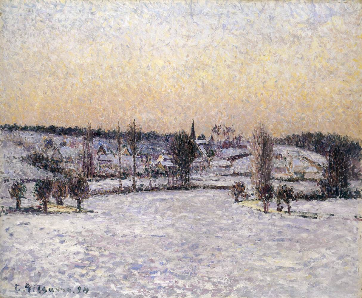 Snowy Landscape, Eragny, Night