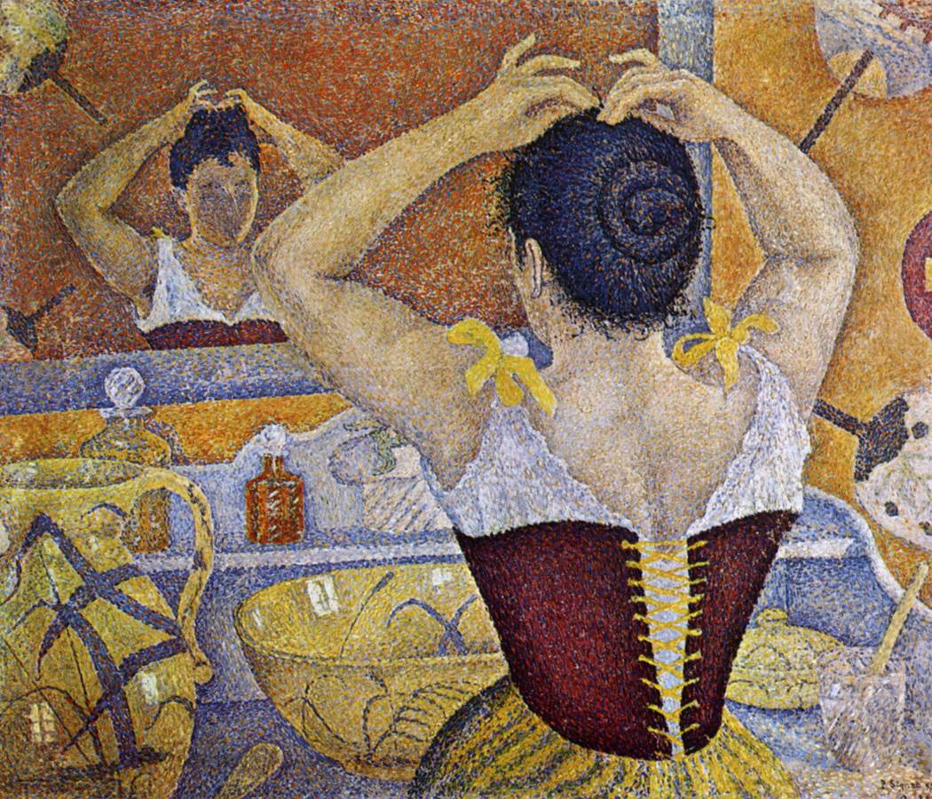 Woman Holding Her Hair