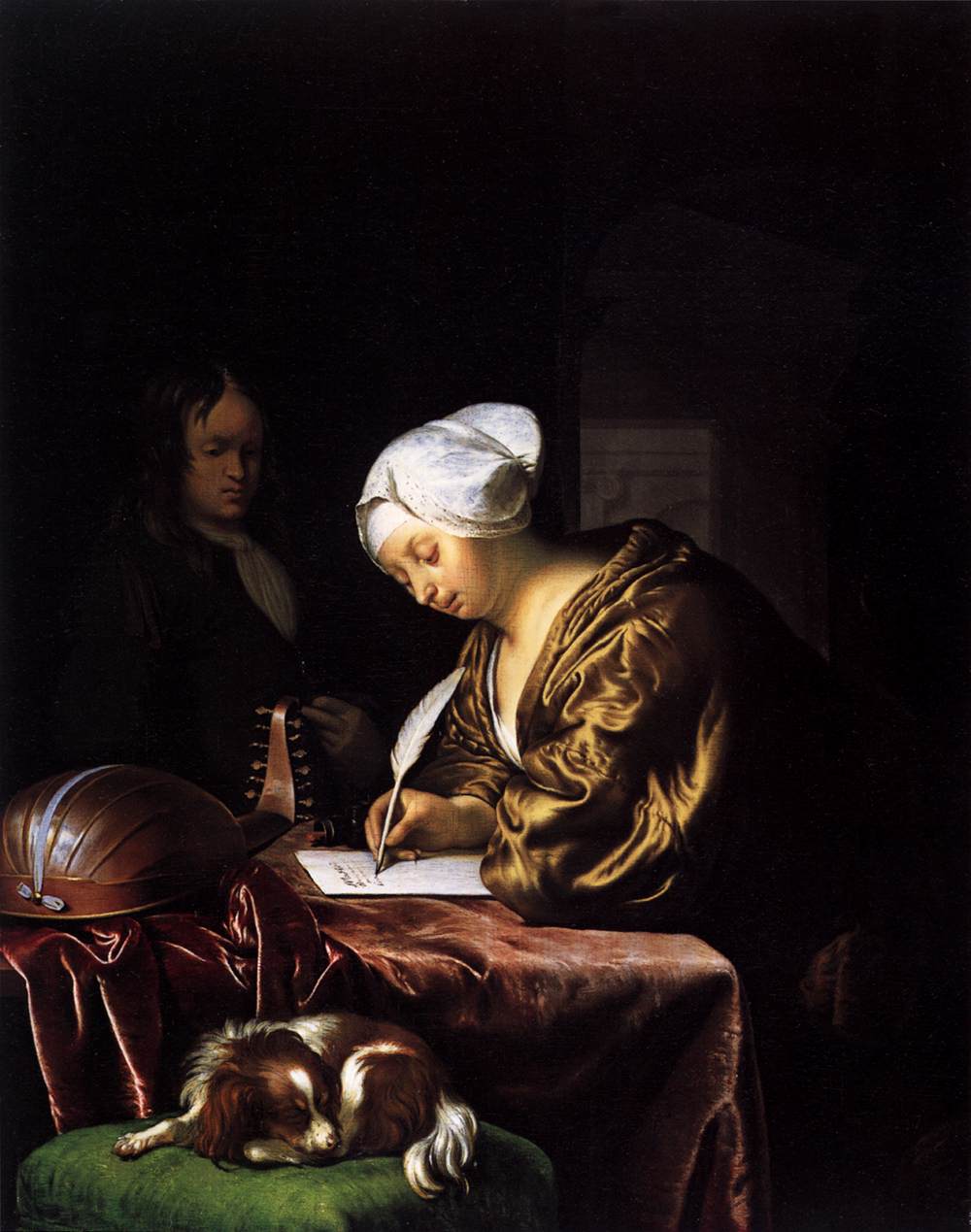 Mujer Escribiendo una Carta