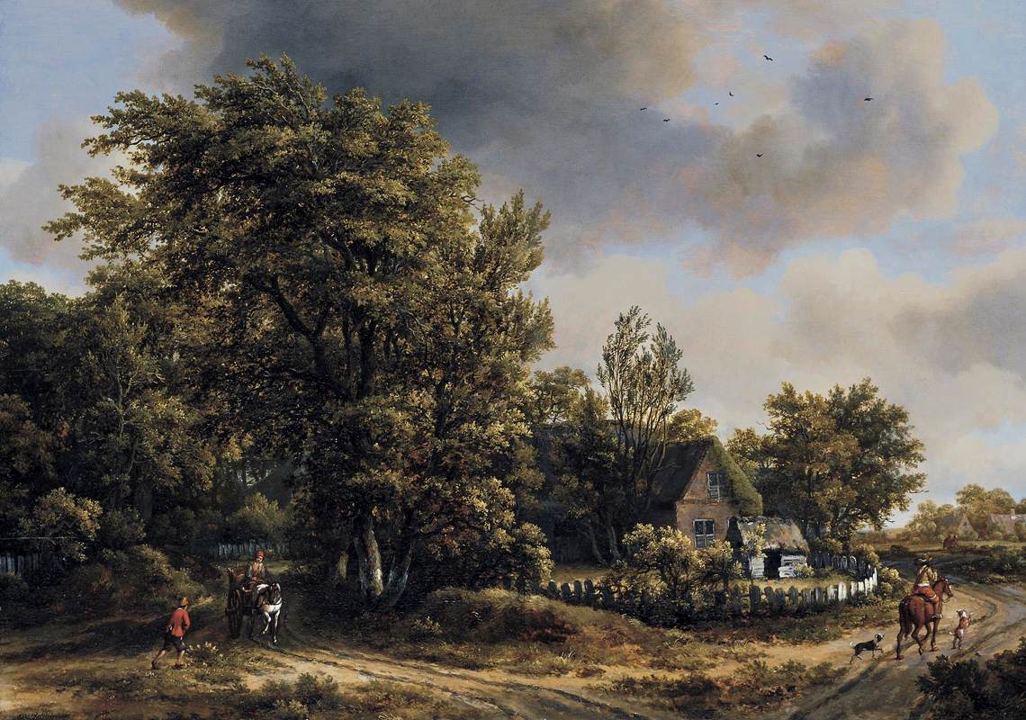 Wooded Landscape with Travelers