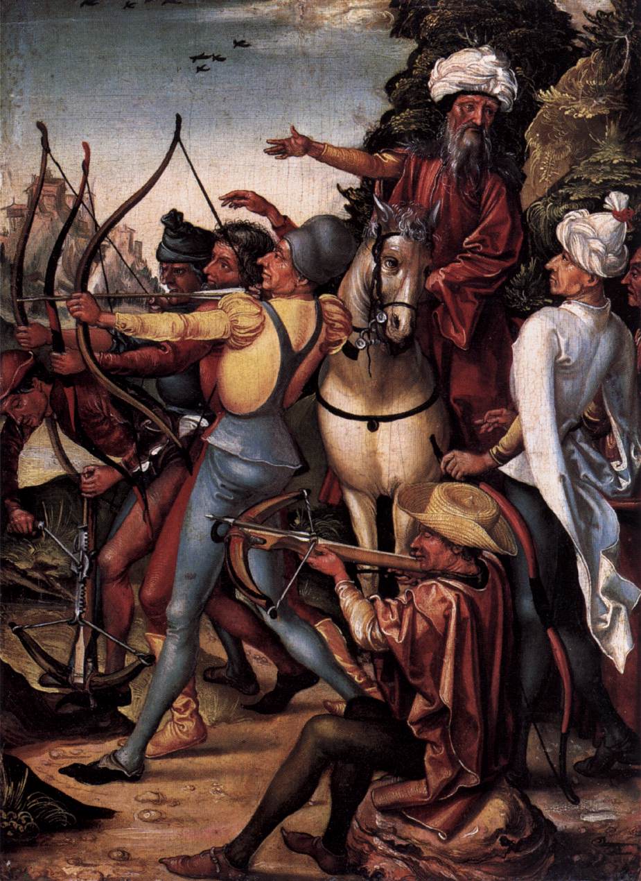 The Martyrdom of Saint Sebastian (right panel)