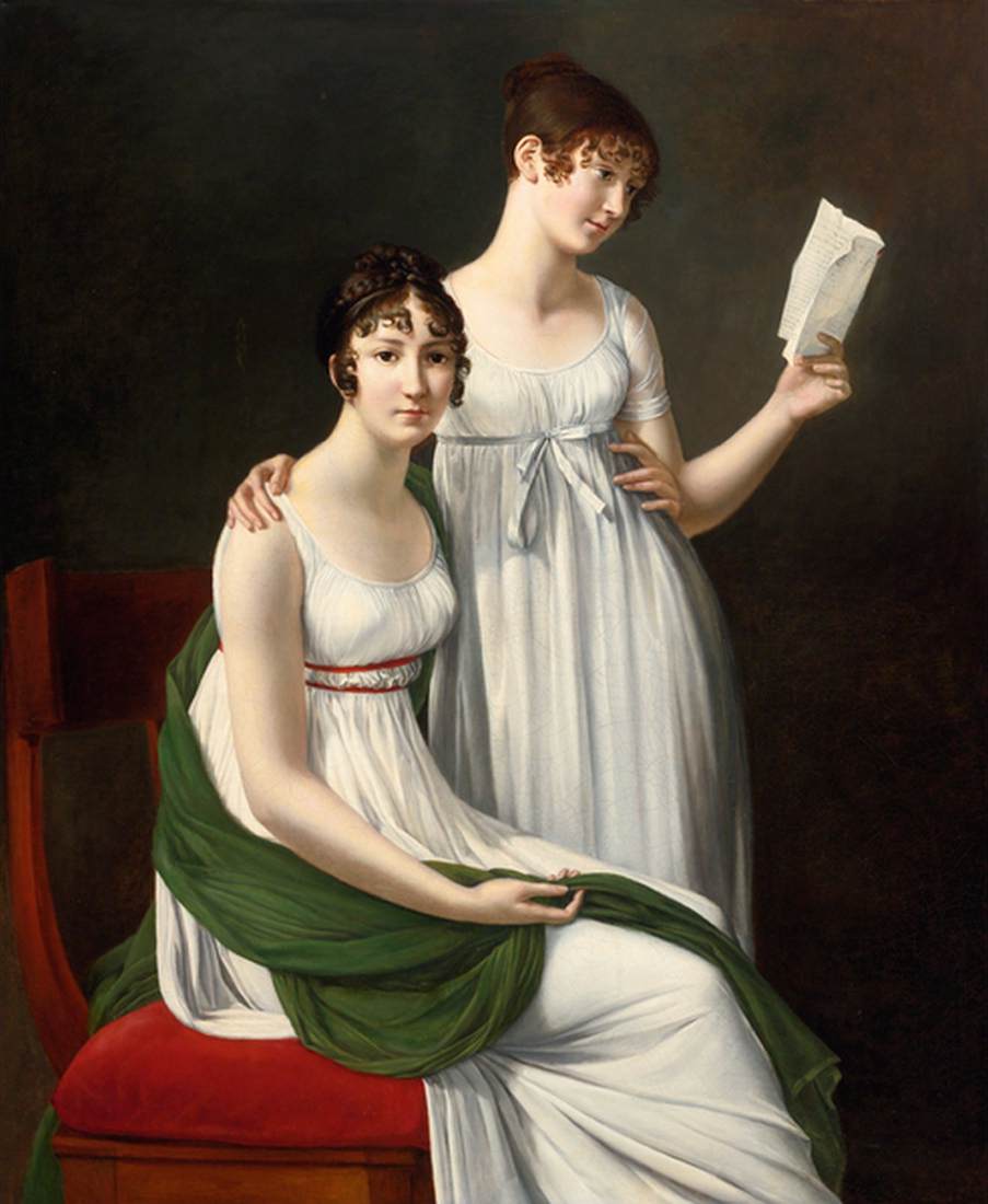 Portrait de deux jeunes femmes