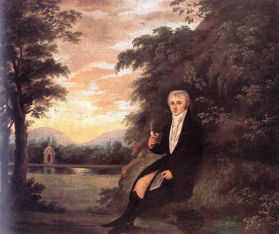 young man in a landscape