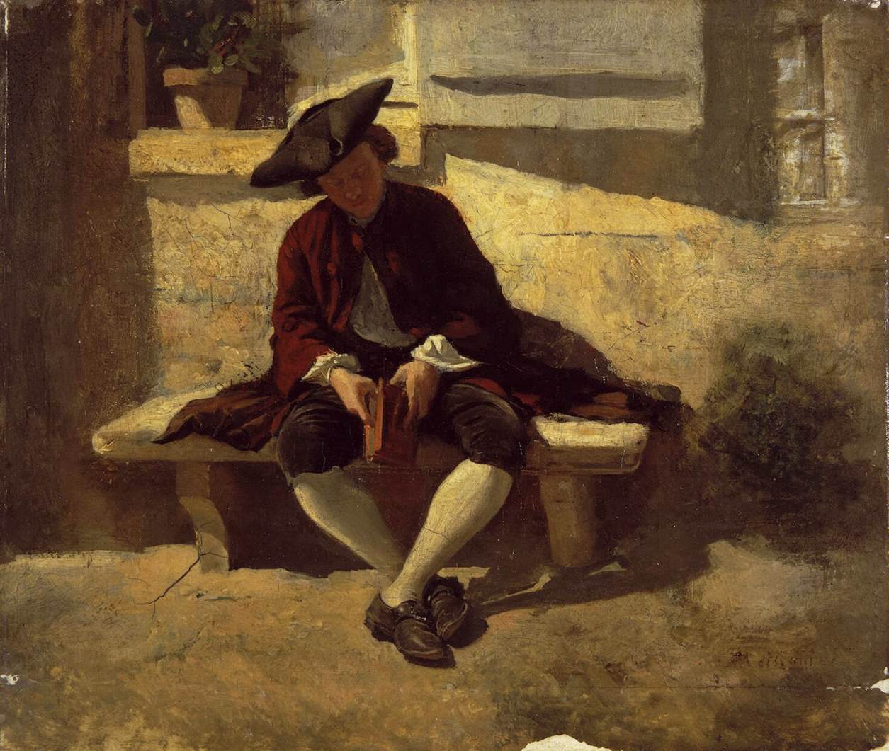 young man with a book