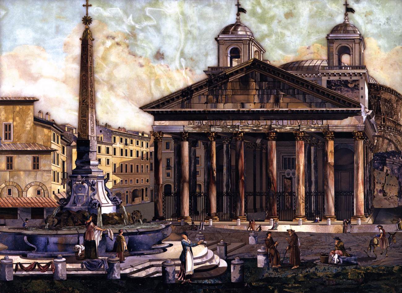 Vue du panthéon à Rome