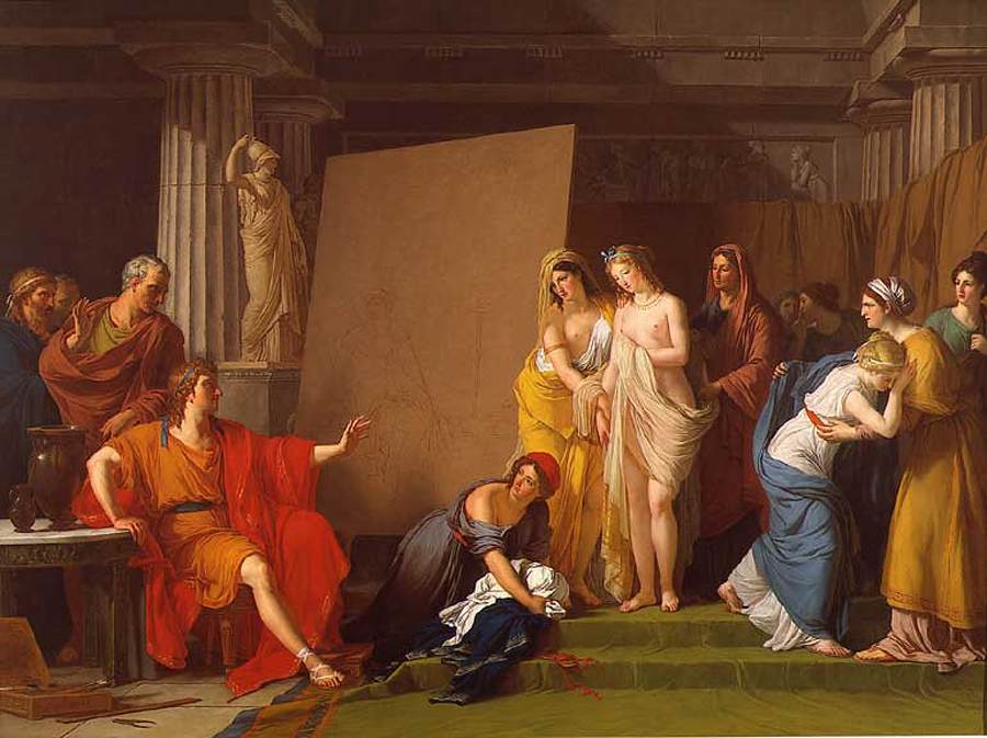 Zeuxis Chooses His Models for the Image of Helen of Croton's Girls
